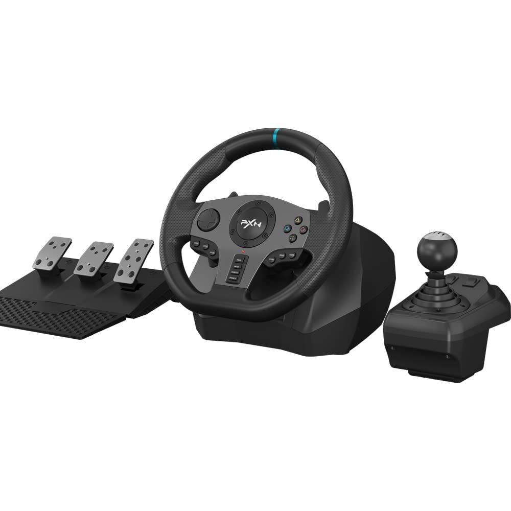 PXN V9 Gaming Steering Wheel, 270/900 Degree with Pedals and...