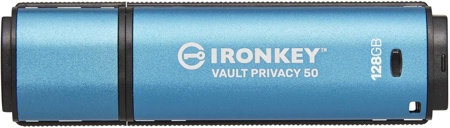 Kingston IronKey Vault Privacy 50 128GB Encrypted USB | FIPS...