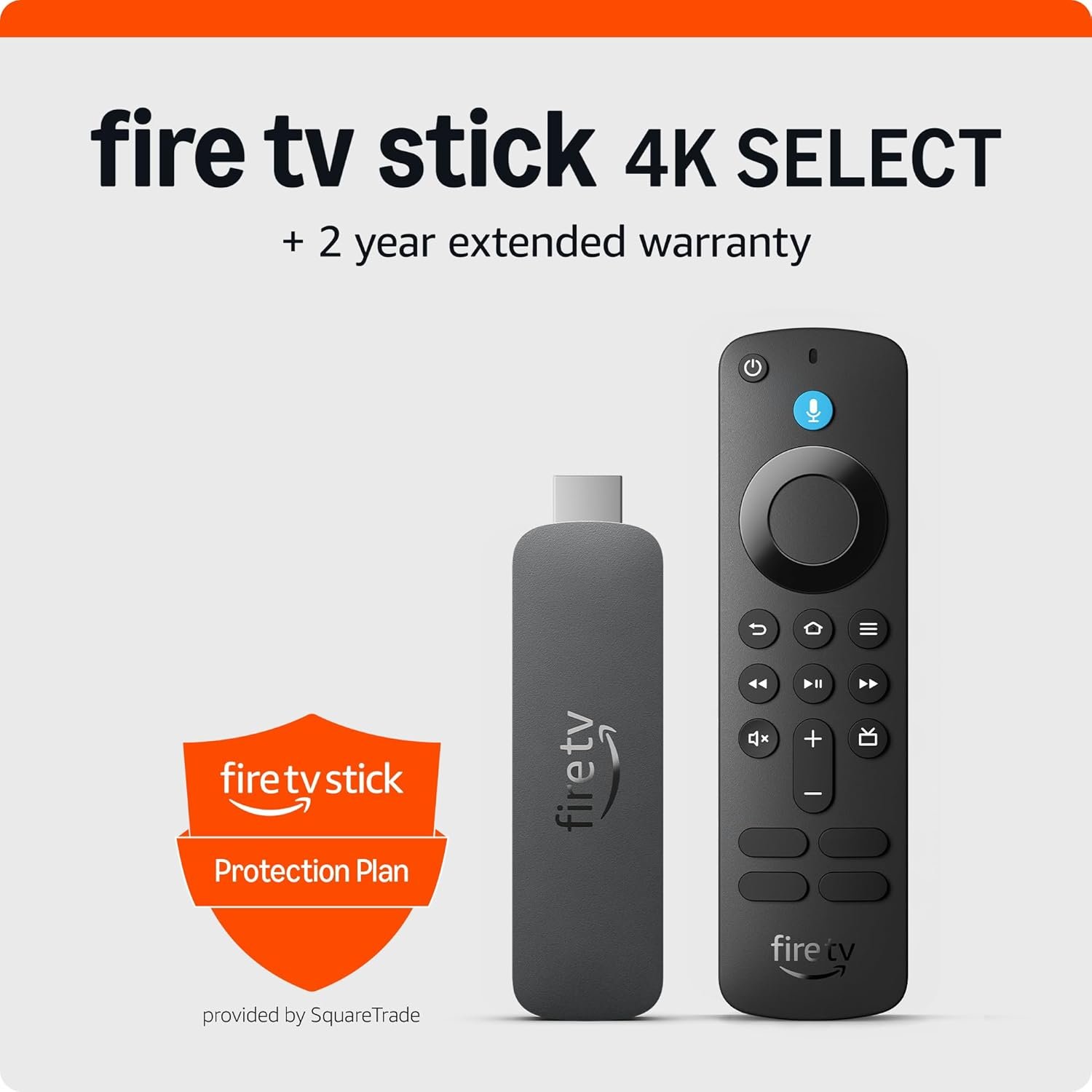 Amazon Fire TV Stick 4K Select bundle with 2-Year Protection...