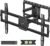 USX Mount Full Motion TV Wall Mount for Most 42-90 inch Flat Screen/LED/4K, TV Mount Bracket Dual Swivel Articulating Tilt 6 Arms, Max 16″ Wood Studs, VESA 600x400mm, Holds up to 132lbs