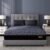 EGOHOME 10 Inch King Memory Foam Mattress for Back Pain, Cooling Copper Gel Bed in a Box, Foam Made in USA, CertiPUR-US Certified, Therapeutic Medium Firm, 76x80x10 Black